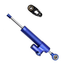 Motorcycle Steering Stabilizer Blue Steering Damper With Terminal Directional Damping Anti Shake Balance Rod 1 Piece