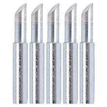 5PCS Silber-Lötkolbenspitze 900M-T-5C 4mm Innendurchmesser Lötkolben-Schweißspitzen 5C-Typ Lötkolbenspitze