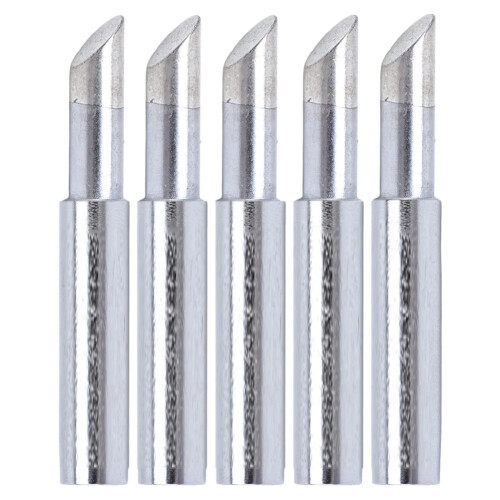 5PCS Ασημένιο Κολλητήρι Μύτη 900M-T-5C 4mm Εσωτερική Διάμετρος Συγκολλητικό