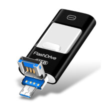 In1USB-flashdrive, geheugenstick met meerdere poorten voor naadloze gegevensoverdracht, snelle overdracht met een grote opslagcapaciteit van 256 GB
