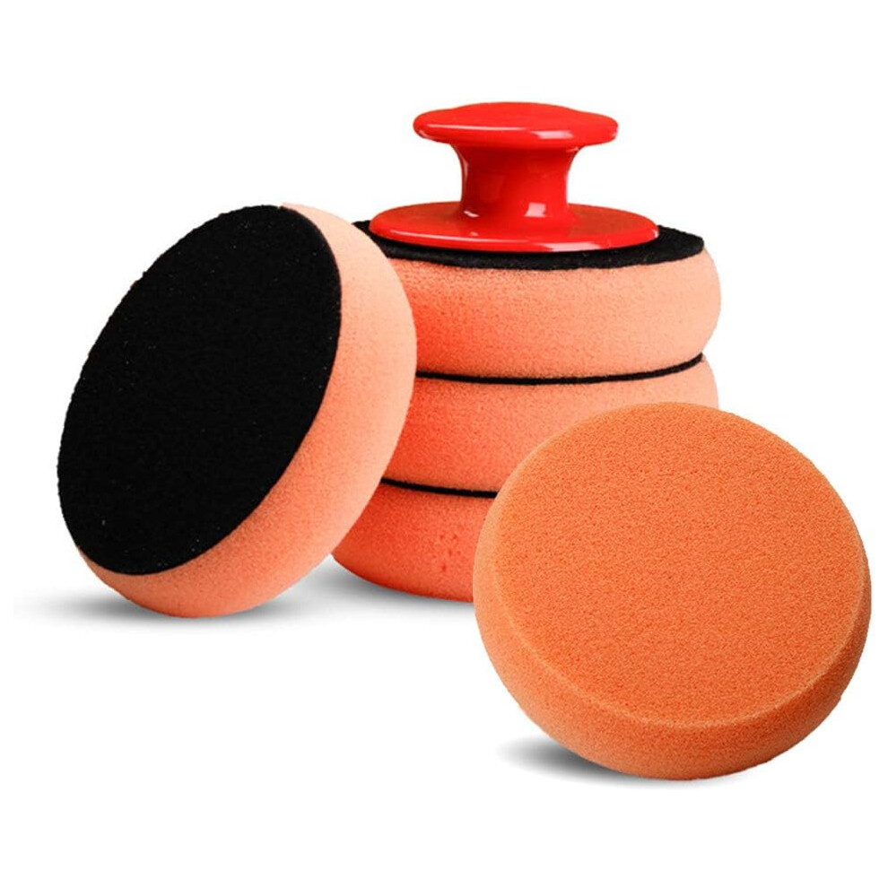 Polishing Sponge Kit, Fine Workmanship For Optimal Performance, 6Pcs Sponge Wax Applicators With Ergonomic Grip, Advanced Technology Ensures Surface 9128293890434