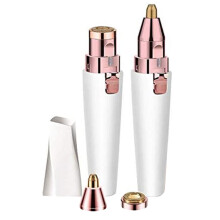 Rasoio elettrico portatile, dispositivo di rimozione peli indolore impermeabile per donne, rifinitore di precisione per sopracciglia con luce LED,