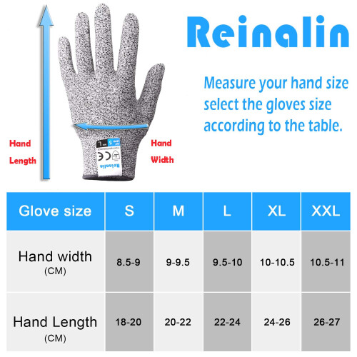 Anti Cutting Gloves, Upgrade Safety with Level 5 Protection for Handling Sharp Objects, Breathable Material for Comfortable Kitchen Work 2