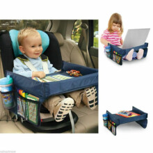 Bandeja de viagem portátil, mesa de atividades multifuncional para crianças, ideal para brincadeiras e aprendizado durante viagens. Seu design
