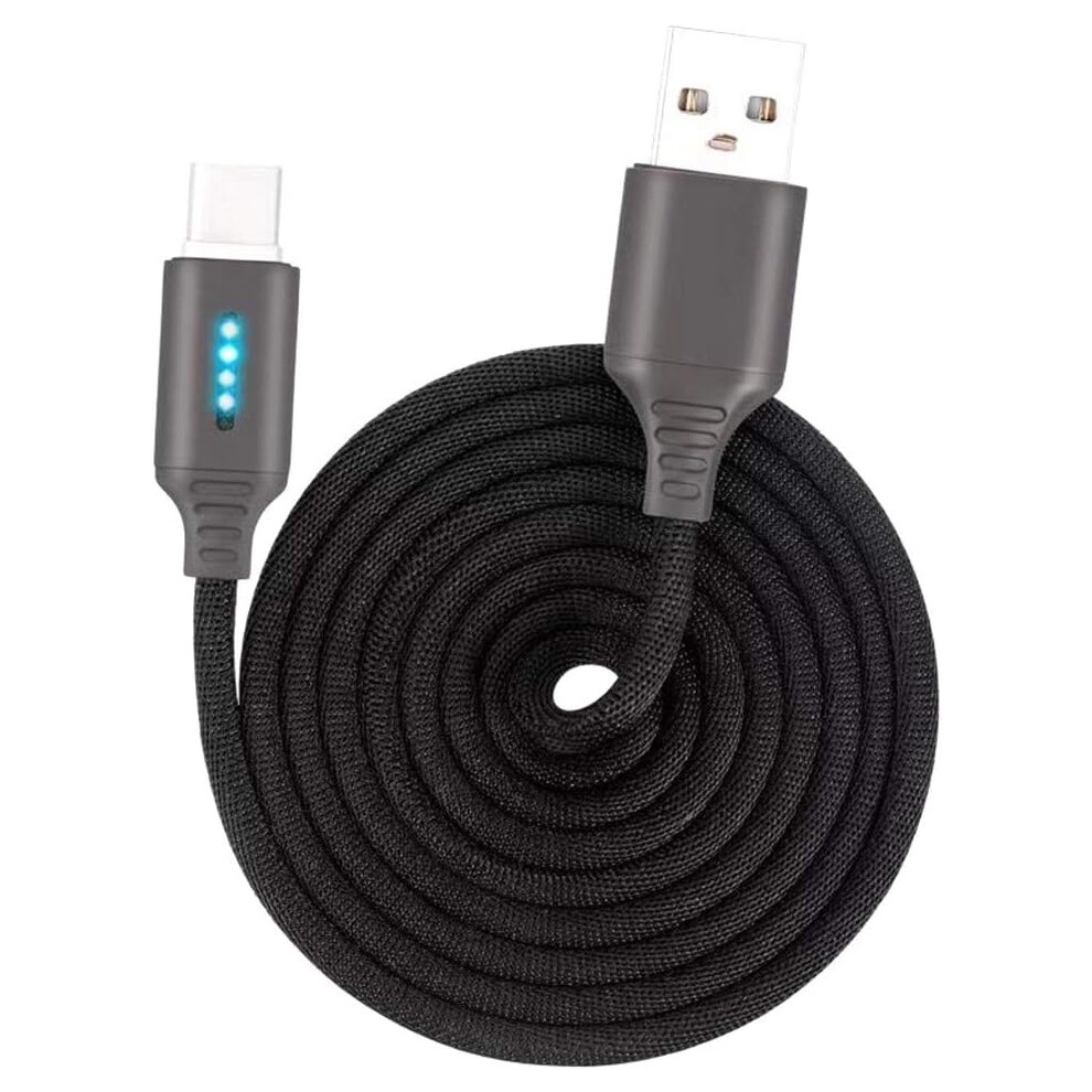 Effortless Speed, Unmatched Durability: 3A Fast Charge Braided Cable, Your Gateway To The Future Black 9128293555258