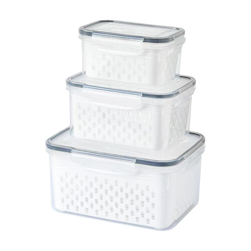 Ensemble de 3 conteneurs de rangement de cuisine étanches,