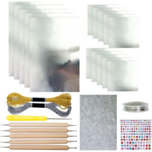 Artistiek project Kit-Metaal Embossing Kunstkit Zilveren Shimmer Goud Knutselaccessoire Handgemaakte Ontwerpset voor Scrapbooking