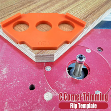 Y17A 4Pcs Bogenvorlage Schneidmaschine Gravurmaschine Runde Eckschablone T-Gauge Elektrische Holzfräswerkzeuge