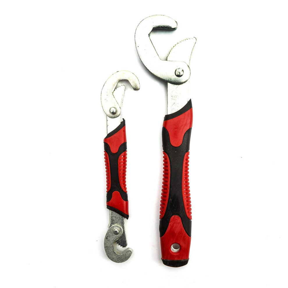 Universal One Hand Self Adjusting Wrench Set 2Piece 932Mm Spanner Pipe Wrenches 9189345185939