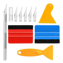 Y17A Das 10-teilige Scraper-Kit eignet sich zum Anbringen von Autofensterfilmen, Tapeten und Aufkleber-Bausätzen