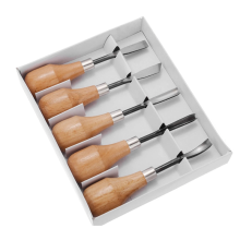 Y17A 5Pcs Holzschnitzmesser-Set Holzbearbeitung Schnitzwerkzeuge Holzbearbeitungs-Meißel Drehbank Haushalts-DIY-Ausrüstung Handwerkzeug-Set