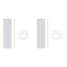 Y17A Pflanzenpfähle, Pflanzenstäbe 40 PCS Acrylklare Pflanzenstützpfähle, 16 Zoll Garten-Einstängelpfähle für den Innenbereich