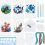 Καλοκαιρινή ευχετήρια κάρτα DIY Kit 20 Σετ DIY Θέμα Θαλάσσιο Ζώο 5 Στυλ Εργ 1