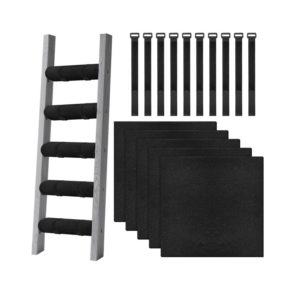 Bunk For Bed Ladder Pads(5 Pcs) With 10 Adjustable Hoop Straps, For Bed Ladder Padding Safe And Comfortable Climbing Loft 6935161515428