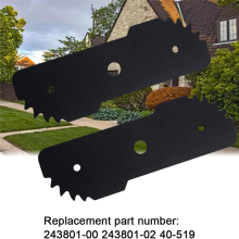Y17A 2Pc 243801-02 kantmes, compatibel voor zwart & decker LE750 & EH1000 EB-007AL gras kantmesje - vervanging 243801-00