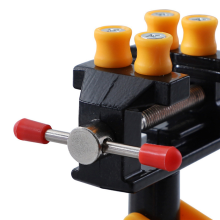 Y17A 2X tragbarer Mini-Tisch-Schraubstock-Klemme für kleine Arbeiten Hobbyschmuck DIY-Bastelreparaturwerkzeug Arbeitstisch Arbeitstisch Schraubstock