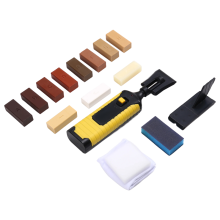Kit de reparații zgârieturi pentru podele din lemn Y17A, kit de reparare laminat cu unealtă de topire pentru crăpături în piatră crăpată