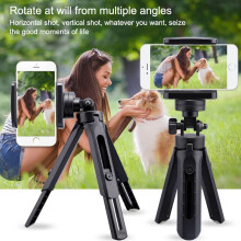 Tragbares, ausziehbarer Mini-Desktop-Smartphone-Stativhalter, Handy-Selfie-Stick-Stativhalter für Live-Video-Selfies