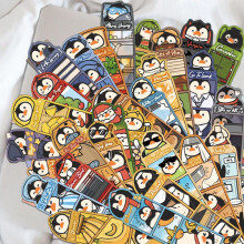 30 Stück/Set Cartoon Wacky Penguin Lesezeichen Lustige Pinguin-Szene Thema Lesezeichen DIY Leseliebhaber Schulbüro Schreibwaren Schreibwaren