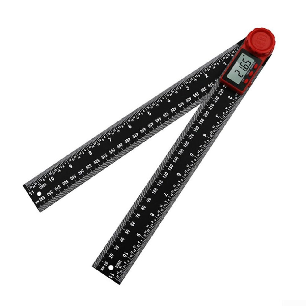 Digital Angle Finder 300Mm Protractor Ruler Lightweight Design For Precise Angle Measurement And Easy Reading 9189345186011