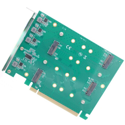 4 NVME To PCIe Array Converters Enhanceds Thermals Dissipation