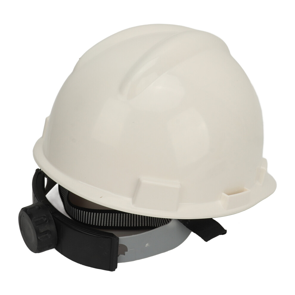 White Abs Industrial Hard Hat, Adjustable Safety Helmet For Work 4941368945144