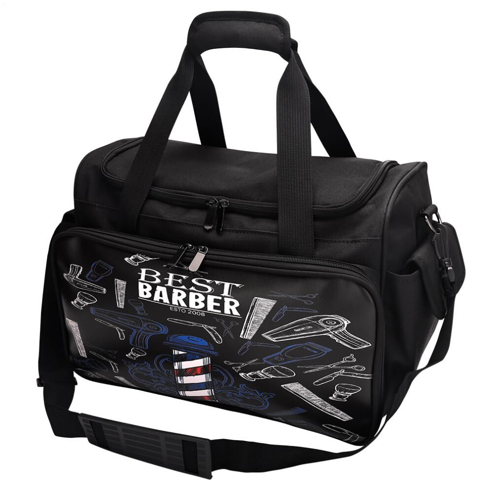 Hairdressing Tool Bag With Large Capacity And Adjustable Strap For Professional Barber Organizer 9189345186103