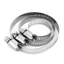 2PCS Adjustable Stainless Steel Pipe Clamp 1832mm Heavy Duty Hose Clamp for Gas Water Oil