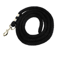 Heavy Duty Horse Lunge Line with Snap, 6.6ft Black Rope for Training