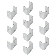 Pack of 10 Secure Windproof Metal Fasteners Not  Rust-35mm