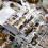 50 Stück Vintage-Material-Aufkleber, 6