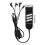 Télécommande inclinable électrique, 6 boutons, trois 3