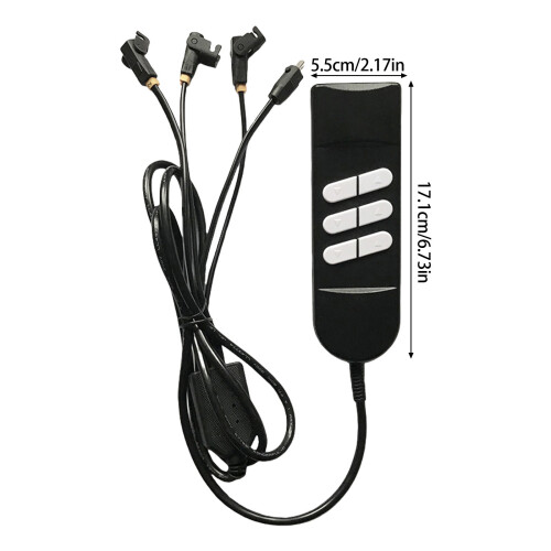 Télécommande inclinable électrique, 6 boutons, trois 2