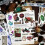 50 Stück Vintage-Material-Aufkleber, 12