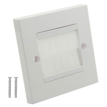 Wall Outlet Cable Entry Cover Brush Wall Plate Port Insert Cover