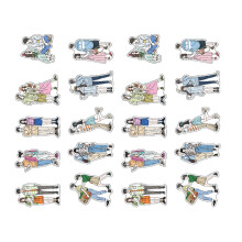 20 Sheets Fashion Couple Stickers, PET, Adhesive, Album Decor