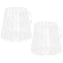 2Stk Milchaufschäumer Mit Scharfem Ausguss Transparent