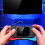 Mini Handheld Game Console with 500 Games 3.5in HD Screen Red Blue 1