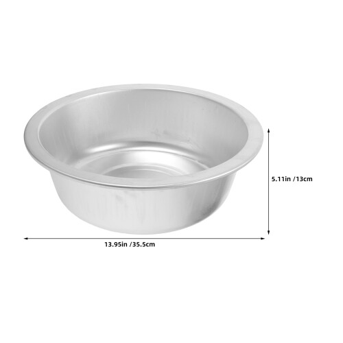 Aluminium Salatschüssel Silber Retro Gemüse Waschbecken 1