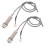 2Pcs Guitar Instrument Cable Black Endpin Jack Compatible Durable 1