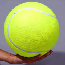 Aufblasbarer riesiger Tennisball für Haustiere, Kauspielzeug, interaktives und Spielzeug, 9,5 Zoll
