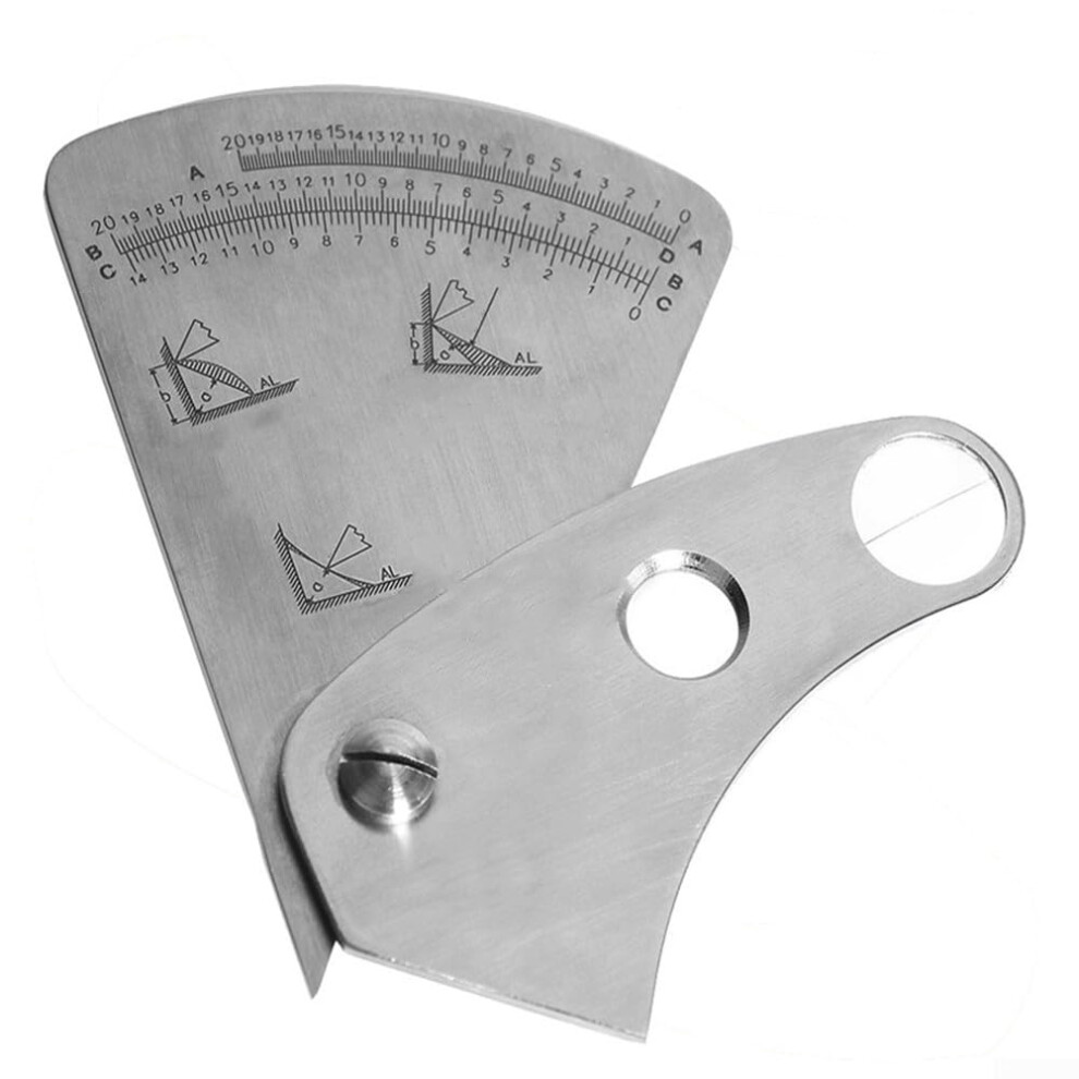 Stainless Steel Weld Gauge For Precision Welding Joint Measurement, Compact Handheld, Dual Metric And Imperial Scales 9426802387032