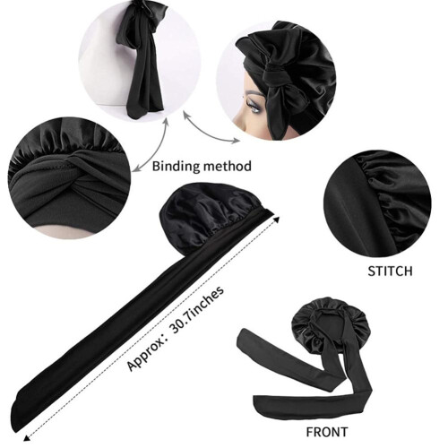 Polyster Fabric Night Cap Υψηλής ελαστικότητας Nightcap Προστατευτικό μαλλι 2