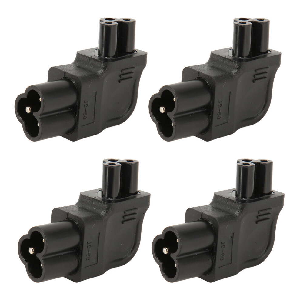 4Pcs Iec320 C6 To C5 Power Adapter 90 Right Angle 250V 9331368947548