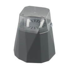 Lazy transparenter doppelschichtiger Plastikblumentopf Selbstbewässernder Blumentopf Baumwollseil Gießpflanzentopf mit Einspritzport