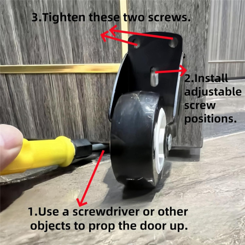 4-Pack 2Inch Anti-Sag Ρόδες Πυλών, Τροχίσκοι Υποστήριξης Πυθμένα Πορτών