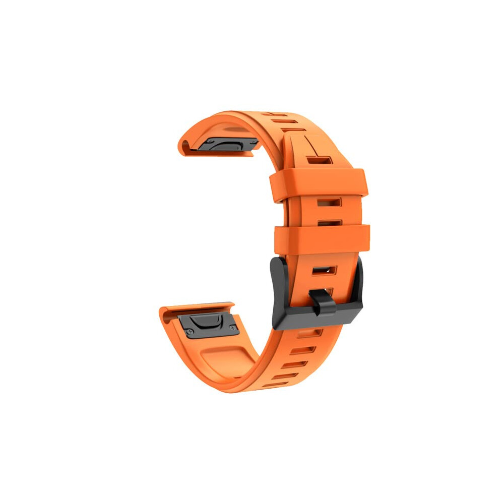 Braided Nylon Watch Strap For Garmin Fenix 7X 5X Plus 6X Pro 3 Hr Descent Mk2 Smartwatch, Adjustable Strap 26Mm For Enduro Orange 9426802389029