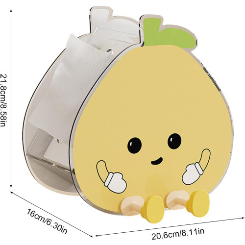 Double Layer Tissue Storage Box With Multifunctional Compartments For Living Room And Study Home Organization 1