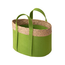 Decorative Storage Basket With Handles Fine Woven Cotton Thread Organizer For Home Kitchen Bathroom Ultra Thin Swivel Outlet Extender Style Versatile
