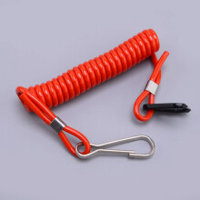Rotes Nylon Außenbordmotor, Motor Kill Stop Schalter, Sicherheitsseil, Lanyard-Kabel, langlebig Passform für Yamaha